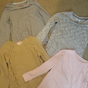 Bundle of 4 Girl sweaters